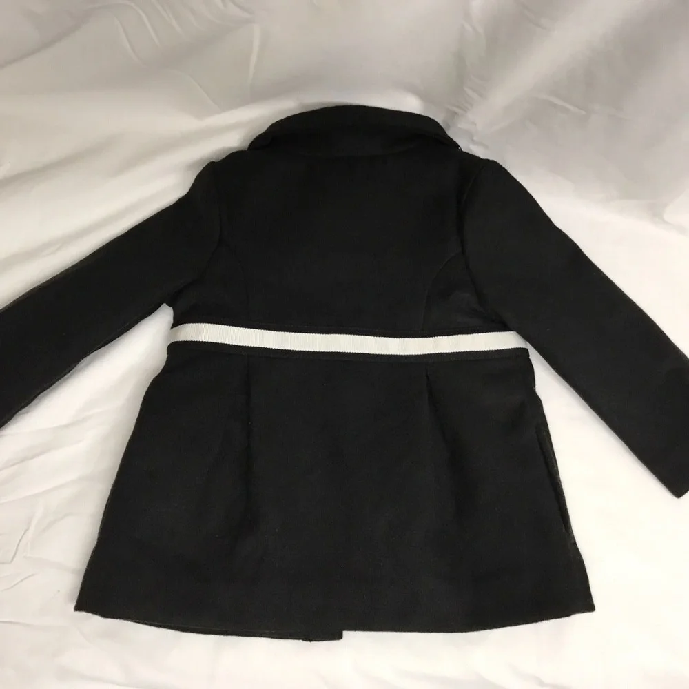 Gymboree Pea Coat Baby Girls‎ 12-18 Mo Black Bow Jacket NWT